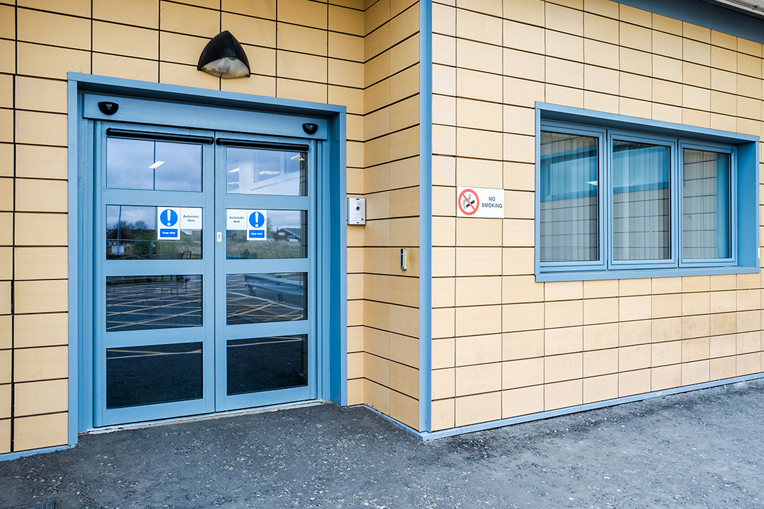 DFA 127 automatic swing door Blackburn Hospital